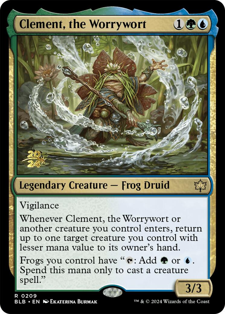 Clement, the Worrywort [Bloomburrow Prerelease Promos] | Anubis Games and Hobby