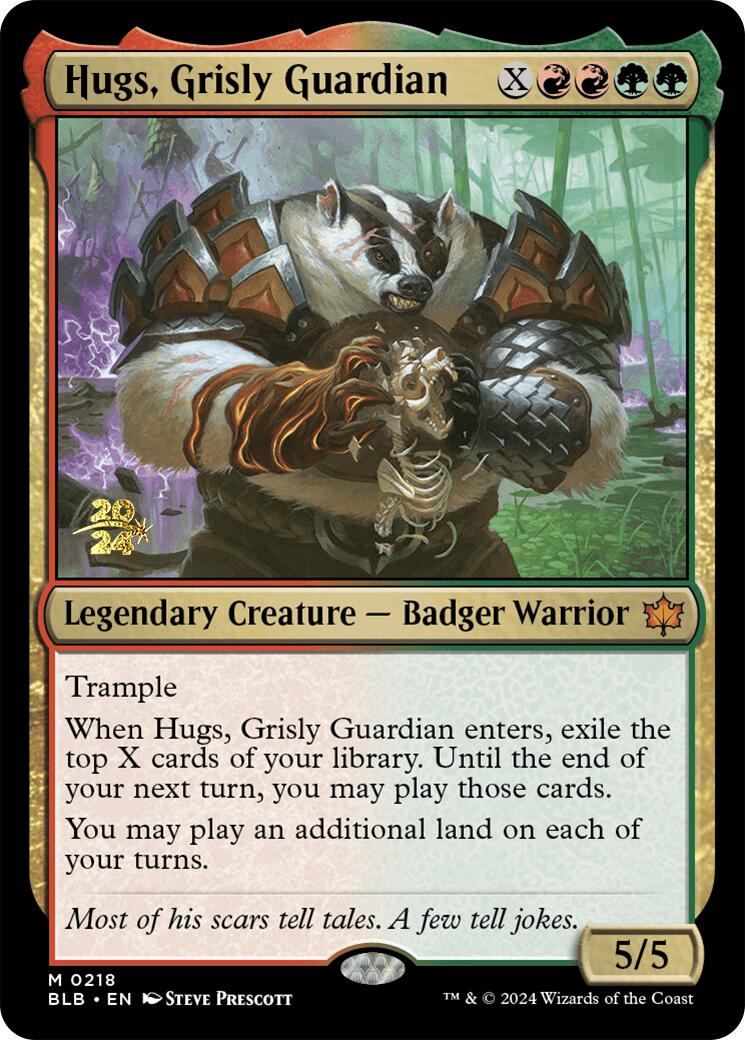 Hugs, Grisly Guardian [Bloomburrow Prerelease Promos] | Anubis Games and Hobby