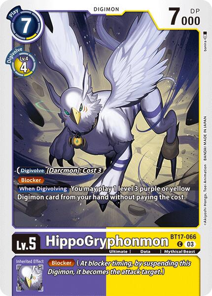 HippoGryphonmon [BT17-066] [Secret Crisis] | Anubis Games and Hobby