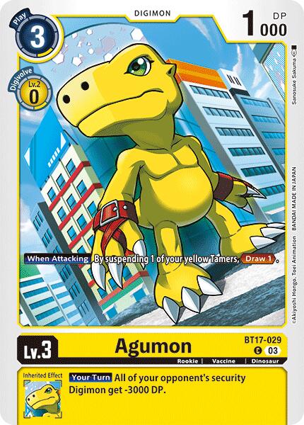 Agumon [BT17-029] [Secret Crisis] | Anubis Games and Hobby