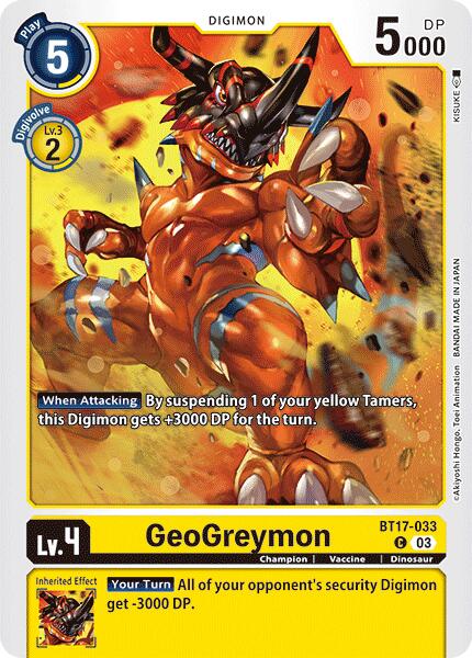 GeoGreymon [BT17-033] [Secret Crisis] | Anubis Games and Hobby