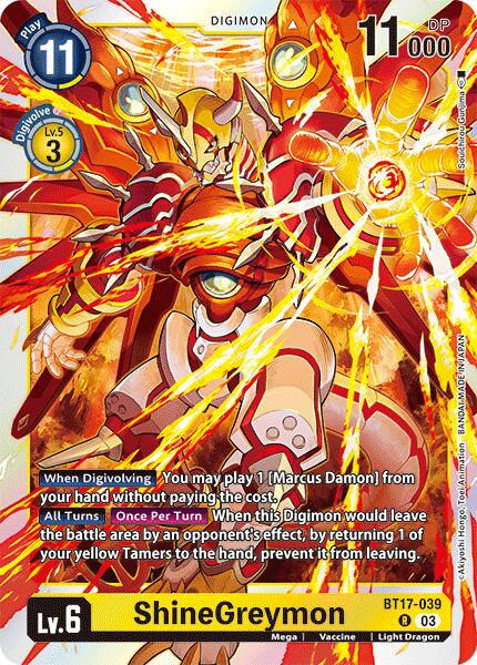 ShineGreymon [BT17-039] [Secret Crisis] | Anubis Games and Hobby