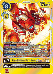 ShineGreymon: Burst Mode ACE [BT17-041] [Secret Crisis] | Anubis Games and Hobby