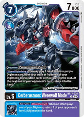 Cerberusmon: Werewolf Mode [BT17-025] [Secret Crisis] | Anubis Games and Hobby