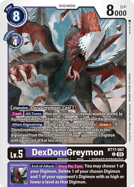 DexDoruGreymon [BT17-067] [Secret Crisis] | Anubis Games and Hobby