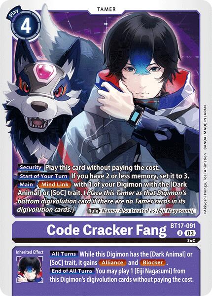 Code Cracker Fang [BT17-091] [Secret Crisis] | Anubis Games and Hobby