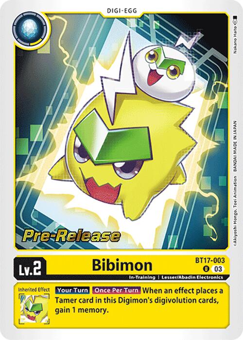 Bibimon [BT17-003] [Secret Crisis Pre-Release Cards] | Anubis Games and Hobby