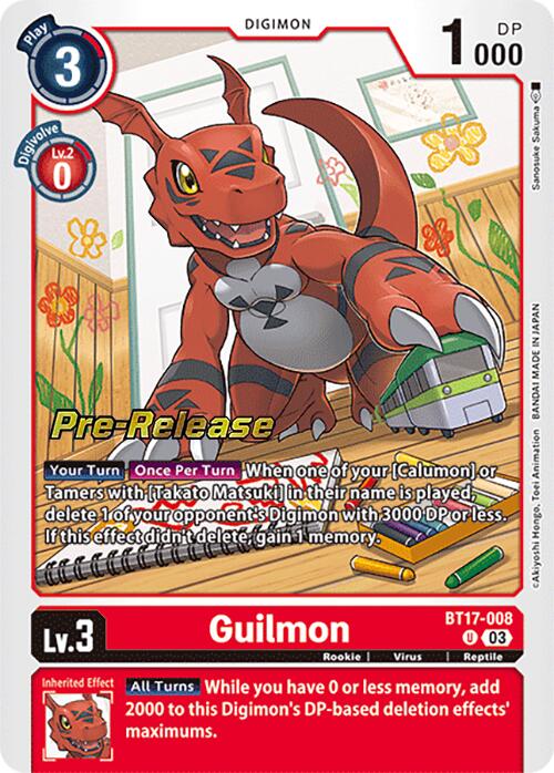 Guilmon [BT17-008] [Secret Crisis Pre-Release Cards] | Anubis Games and Hobby