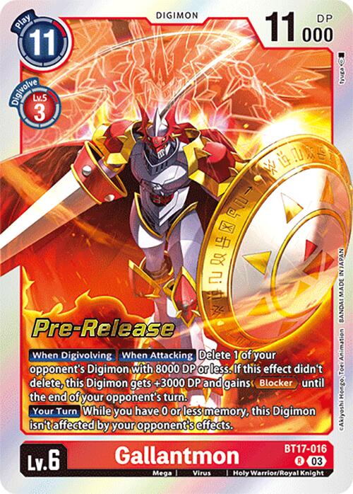 Gallantmon [BT17-016] [Secret Crisis Pre-Release Cards] | Anubis Games and Hobby