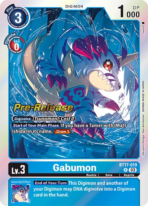 Gabumon [BT17-019] [Secret Crisis Pre-Release Cards] | Anubis Games and Hobby