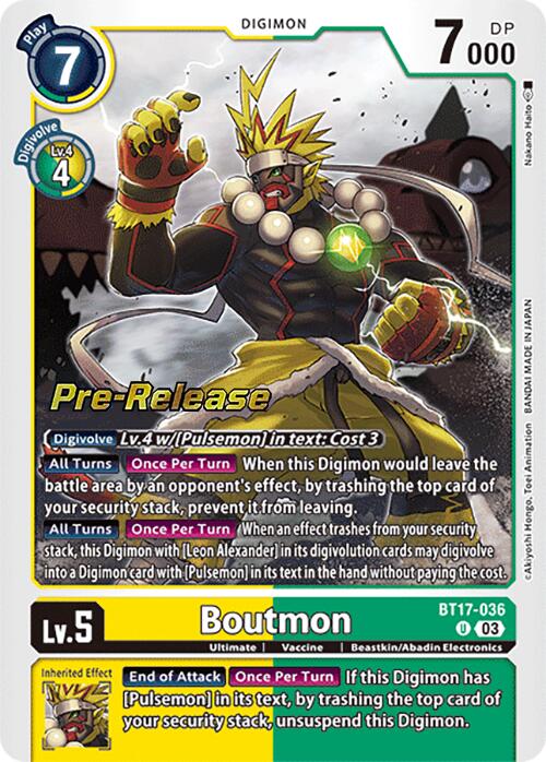 Boutmon [BT17-036] [Secret Crisis Pre-Release Cards] | Anubis Games and Hobby