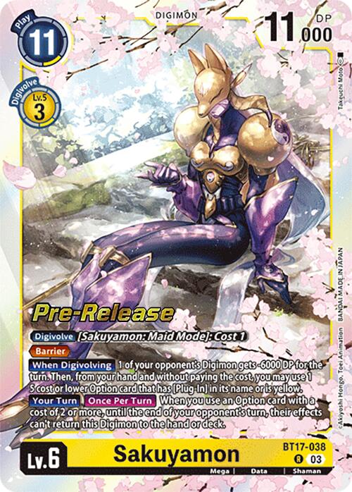 Sakuyamon [BT17-038] [Secret Crisis Pre-Release Cards] | Anubis Games and Hobby