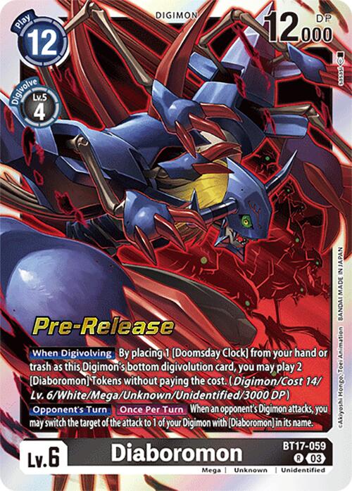 Diaboromon [BT17-059] [Secret Crisis Pre-Release Cards] | Anubis Games and Hobby