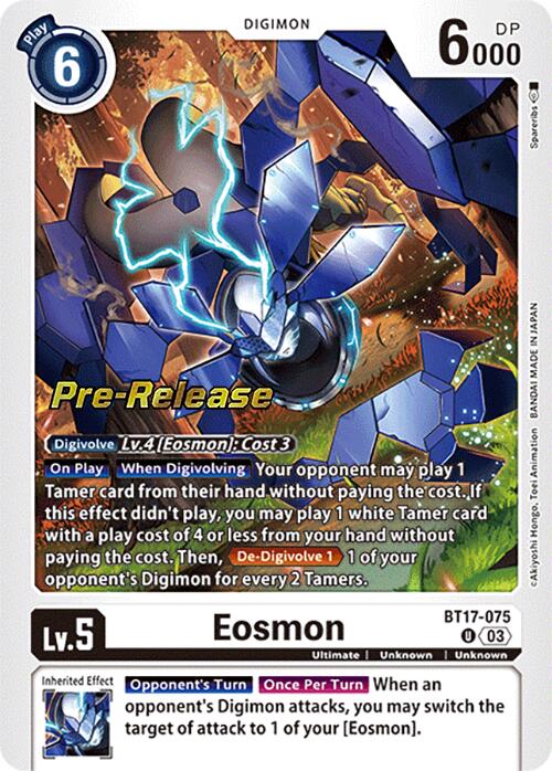 Eosmon [BT17-075] - BT17-075 [Secret Crisis Pre-Release Cards] | Anubis Games and Hobby