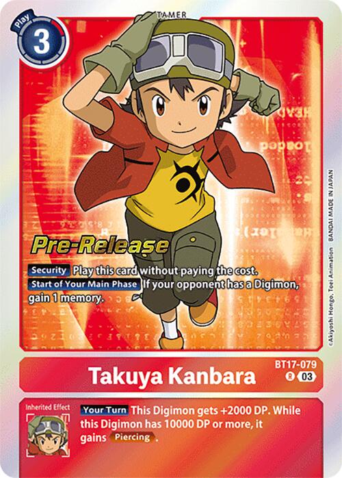 Takuya Kanbara [BT17-079] [Secret Crisis Pre-Release Cards] | Anubis Games and Hobby