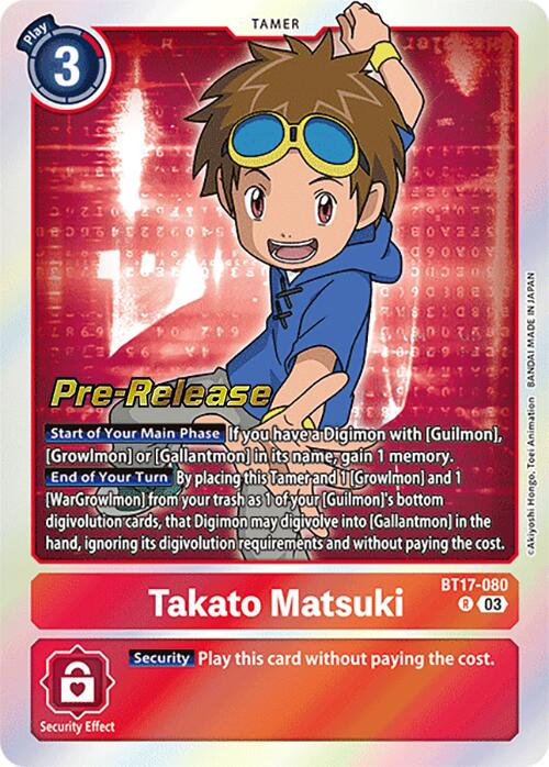 Takato Matsuki [BT17-080] [Secret Crisis Pre-Release Cards] | Anubis Games and Hobby