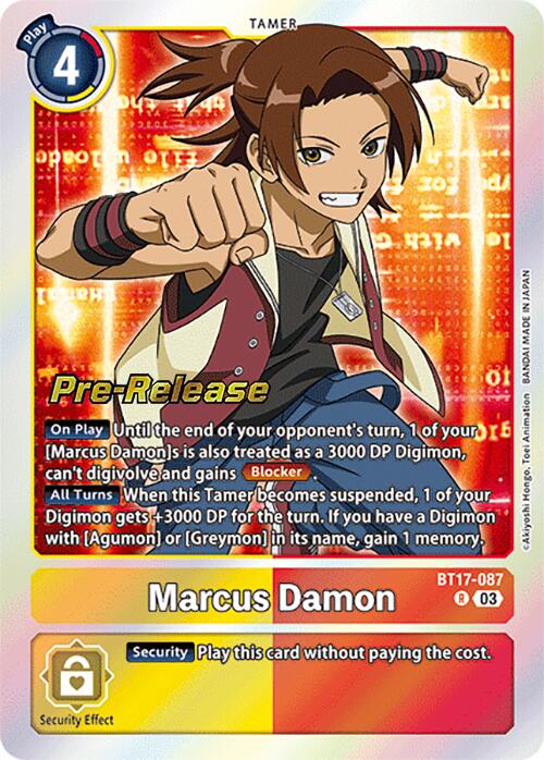 Marcus Damon [BT17-087] [Secret Crisis Pre-Release Cards] | Anubis Games and Hobby