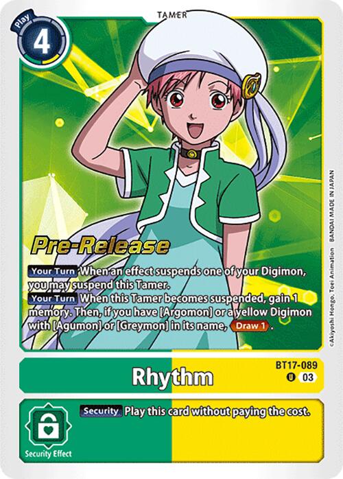 Rhythm [BT17-089] [Secret Crisis Pre-Release Cards] | Anubis Games and Hobby