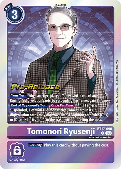 Tomonori Ryusenji [BT17-090] [Secret Crisis Pre-Release Cards] | Anubis Games and Hobby