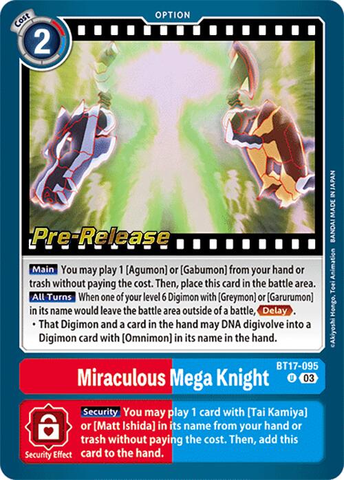 Miraculous Mega Knight [BT17-095] [Secret Crisis Pre-Release Cards] | Anubis Games and Hobby