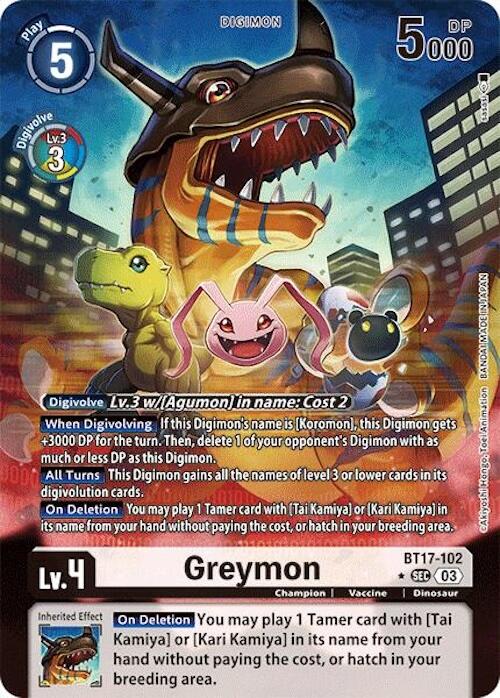 Greymon [BT17-102] (Alternate Art) [Secret Crisis] | Anubis Games and Hobby