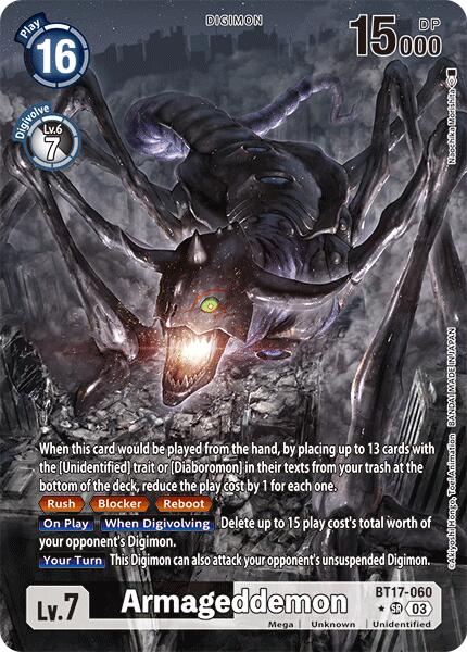 Armageddemon [BT17-060] (Alternate Art) [Secret Crisis] | Anubis Games and Hobby