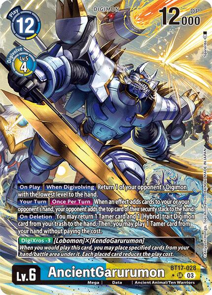 AncientGarurumon [BT17-028] (Alternate Art) [Secret Crisis] | Anubis Games and Hobby