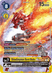 ShineGreymon: Burst Mode ACE [BT17-041] (Alternate Art) [Secret Crisis] | Anubis Games and Hobby