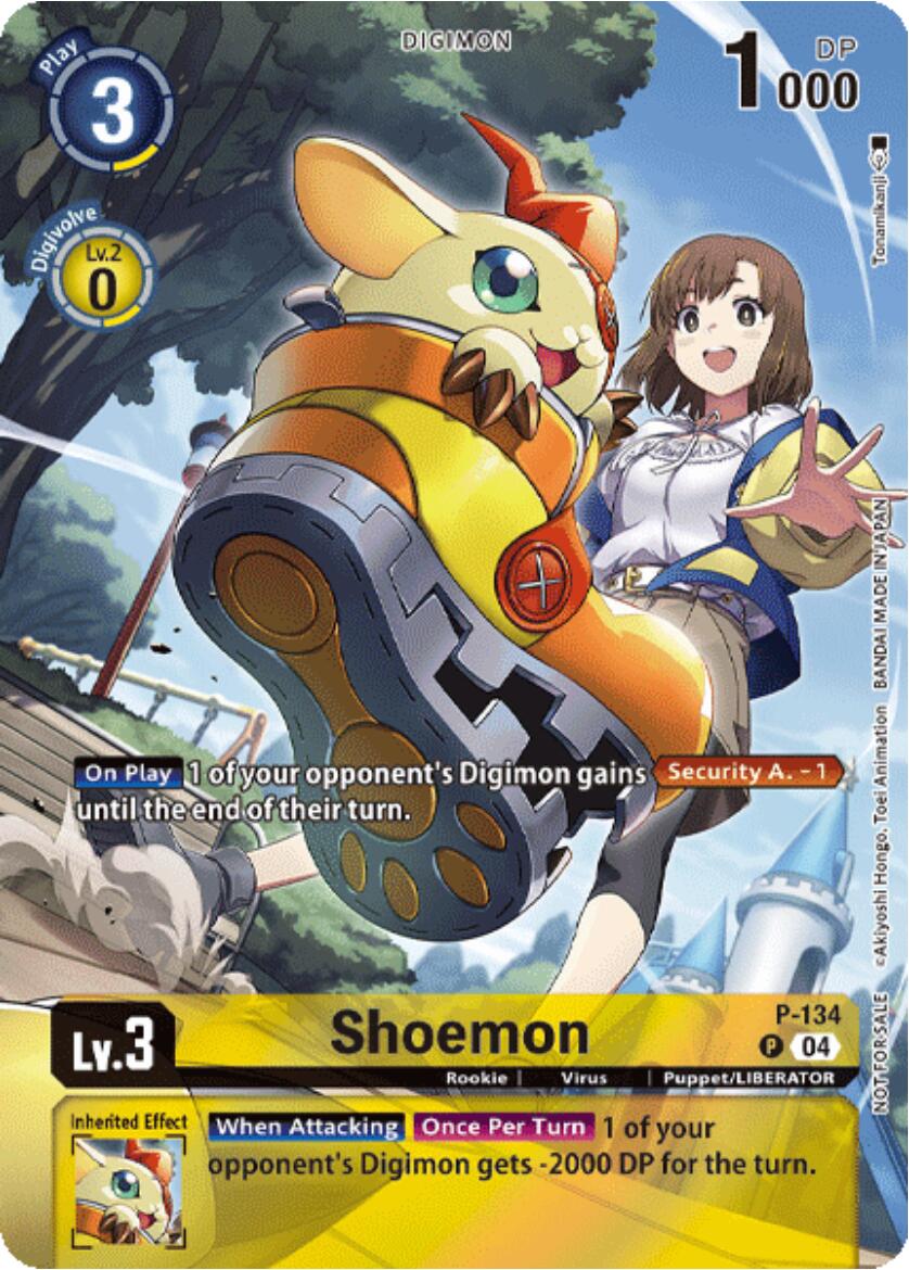 Shoemon [P-134] (Digimon Liberator Promotion) (Textured) [Promotional Cards] | Anubis Games and Hobby