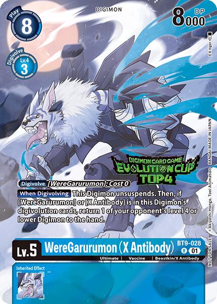 WereGarurumon (X Antibody) [BT9-028] (2024 Evolution Cup Top 4) [X Record Promos] | Anubis Games and Hobby