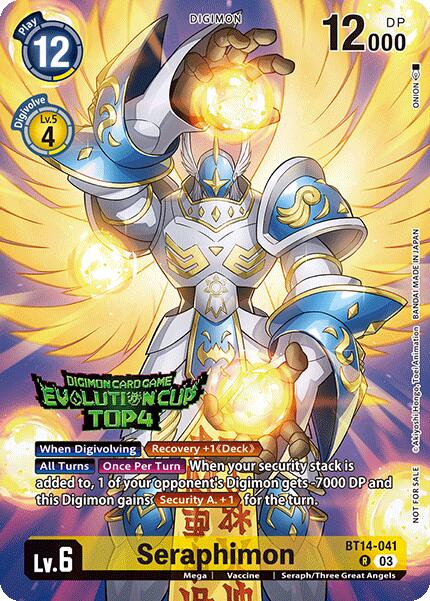 Seraphimon [BT14-041] (2024 Evolution Cup Top 4) [Blast Ace] | Anubis Games and Hobby