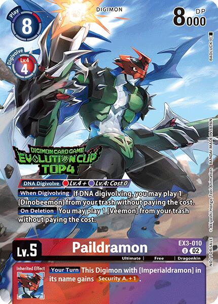 Paildramon [EX3-010] (2024 Evolution Cup Top 4) [Draconic Roar] | Anubis Games and Hobby