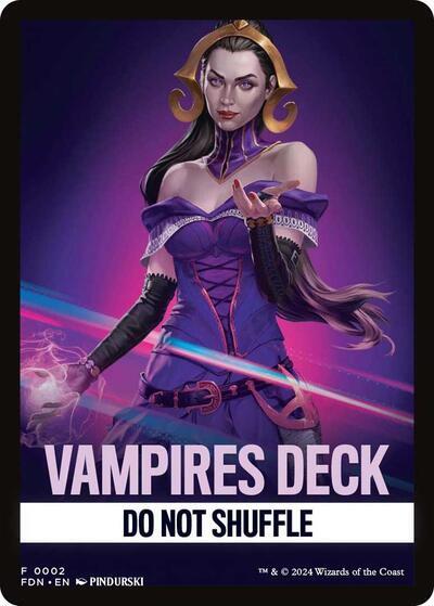 Vampires Deck Theme Card [Foundations Tokens] | Anubis Games and Hobby