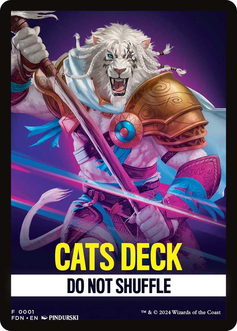 Cats Deck Theme Card [Foundations Tokens] | Anubis Games and Hobby