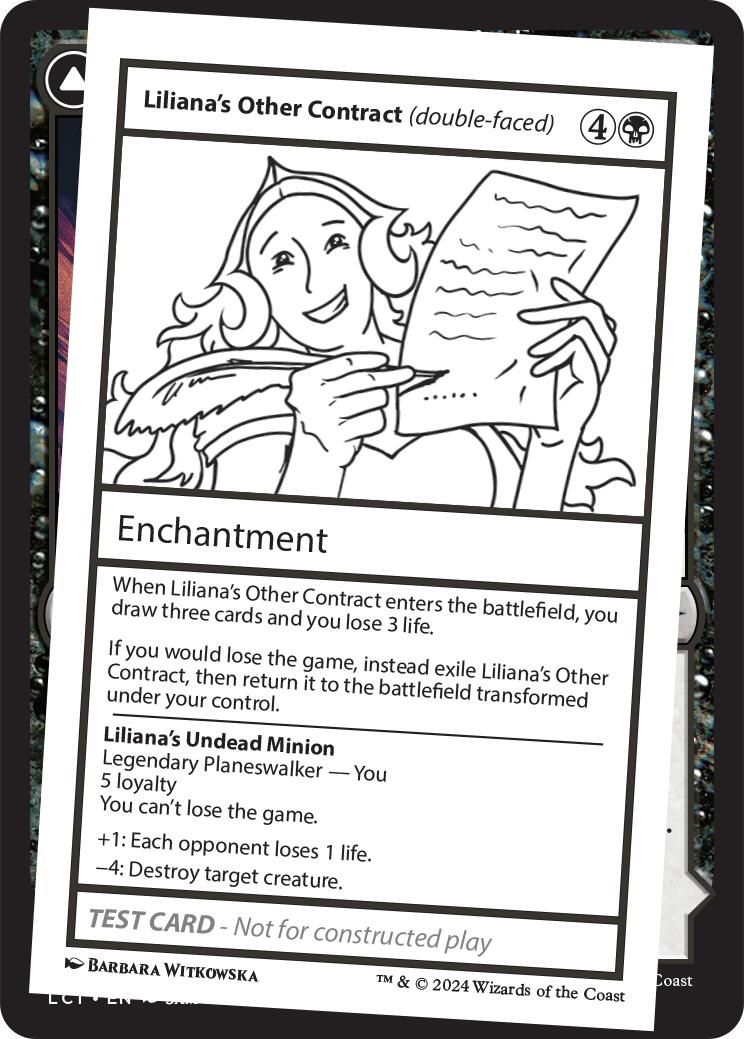 Liliana's Other Contract (double-faced) [Mystery Booster 2 Playtest Cards] | Anubis Games and Hobby