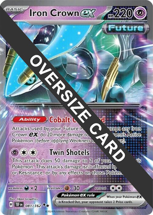 Iron Crown ex (081) (Jumbo Card) [Scarlet & Violet: Temporal Forces] | Anubis Games and Hobby