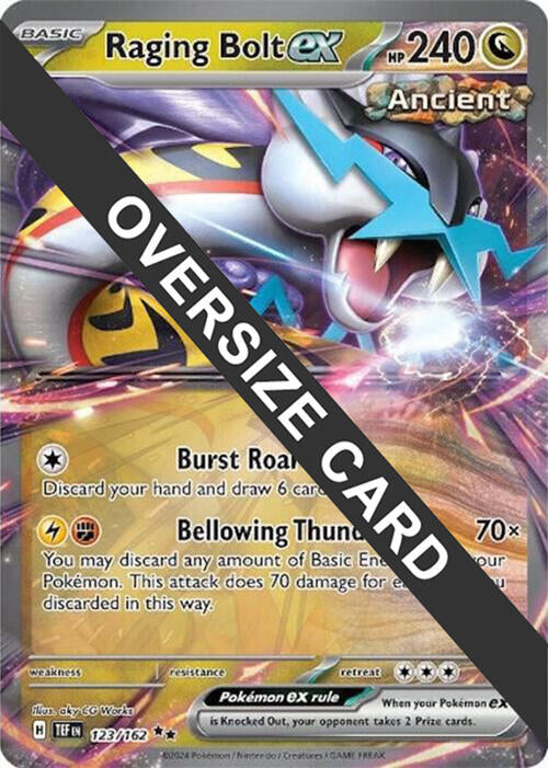 Raging Bolt ex (123) (Jumbo Card) [Scarlet & Violet: Temporal Forces] | Anubis Games and Hobby