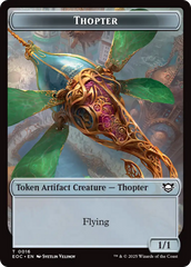 Thopter // Beast (0006) Double-Sided Token [Edge of Eternities Commander Tokens] | Anubis Games and Hobby