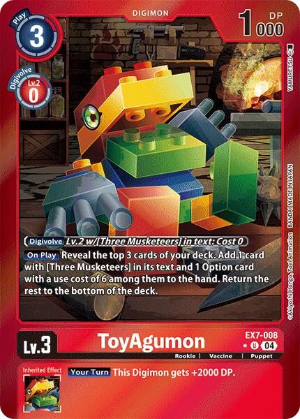 ToyAgumon [EX7-008] - EX7-008 (Foil) [Digimon LIBERATOR] | Anubis Games and Hobby