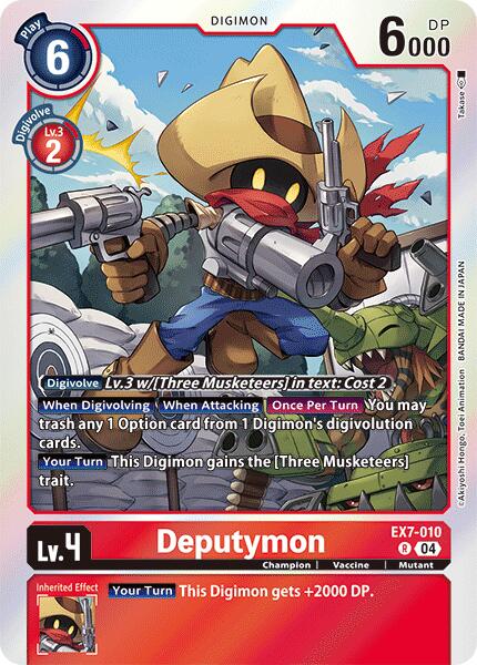 Deputymon [EX7-010] [Digimon LIBERATOR] | Anubis Games and Hobby