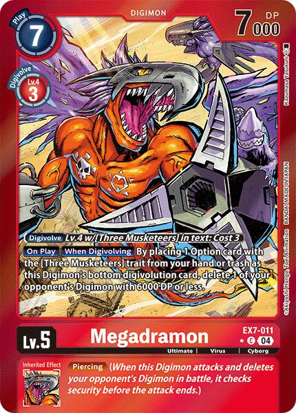 Megadramon [EX7-011] (Foil) [Digimon LIBERATOR] | Anubis Games and Hobby