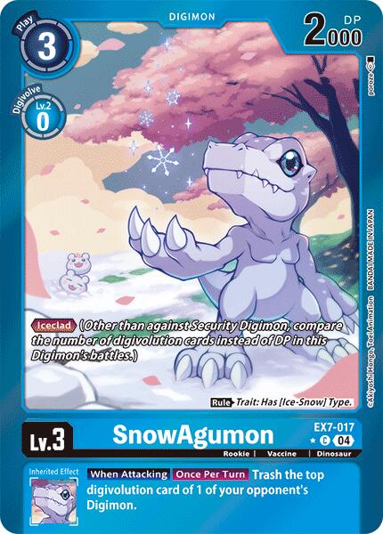 SnowAgumon [EX7-017] (Foil) [Digimon LIBERATOR] | Anubis Games and Hobby