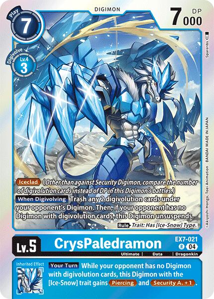 CrysPaledramon [EX7-021] [Digimon LIBERATOR] | Anubis Games and Hobby