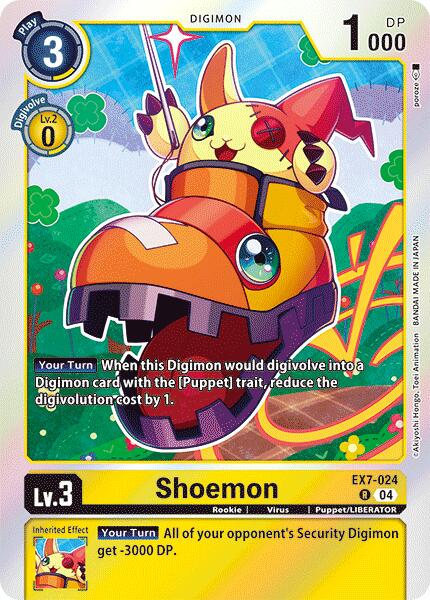 Shoemon [EX7-024] [Digimon LIBERATOR] | Anubis Games and Hobby