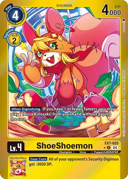 ShoeShoemon [EX7-025] (Foil) [Digimon LIBERATOR] | Anubis Games and Hobby