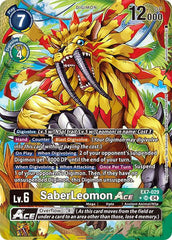 SaberLeomon ACE [EX7-029] (Alternate Art) [Digimon LIBERATOR] | Anubis Games and Hobby