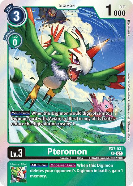 Pteromon [EX7-031] [Digimon LIBERATOR] | Anubis Games and Hobby