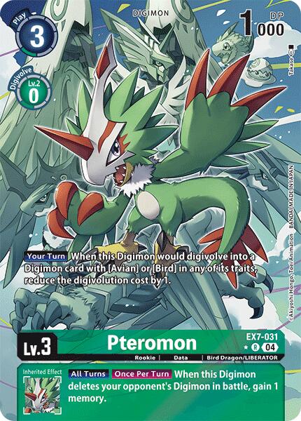 Pteromon [EX7-031] (Alternate Art) [Digimon LIBERATOR] | Anubis Games and Hobby