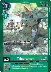 Triceramon [EX7-035] (Foil) [Digimon LIBERATOR] | Anubis Games and Hobby