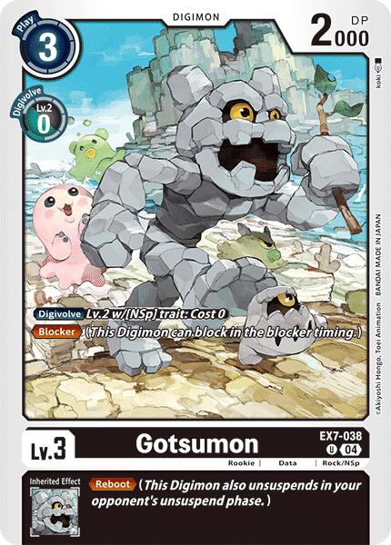 Gotsumon [EX7-038] [Digimon LIBERATOR] | Anubis Games and Hobby